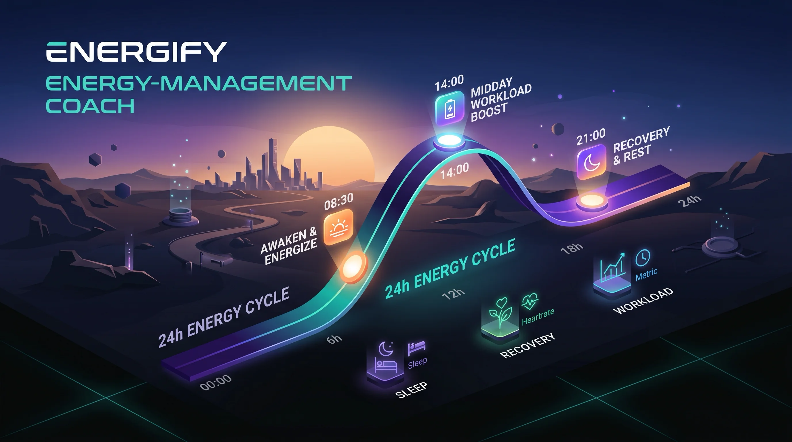 YourEnergyPal — Energy-management coach — sleep, recovery, workload pacing, not just steps.